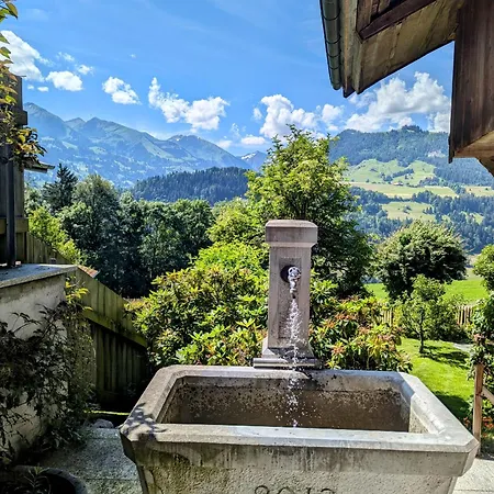 Дом отдыха Swiss Mountain-valley View Erlenbach im Simmental